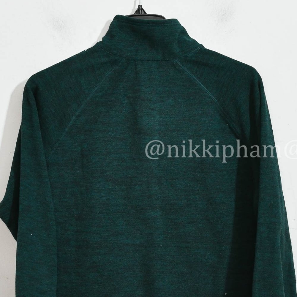 NWT Eddie Bauer Ladies' Fleece 1/4 Zip IN GREEN - Picture 5 of 5